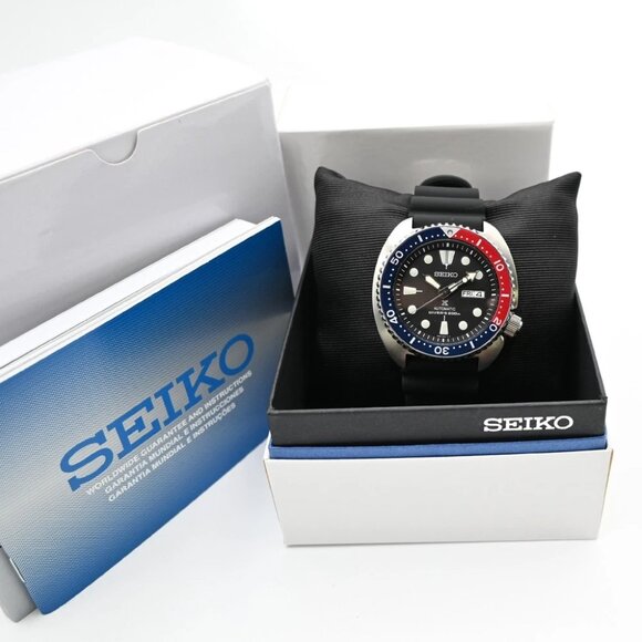 [ Near Mint ] SEIKO Prospex Turtle 45mm Watch SRP779 AT Pepsi Bezel SS 35LC584 - Picture 1 of 16